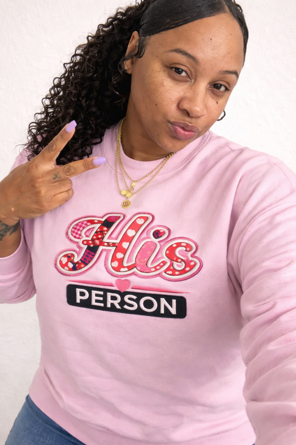 HIS PERSON Embroidered Sweatshirt 💕